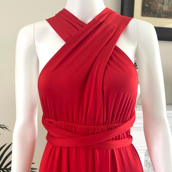 Infinity Long Jumpsuit in Red - Picture 4 of 7